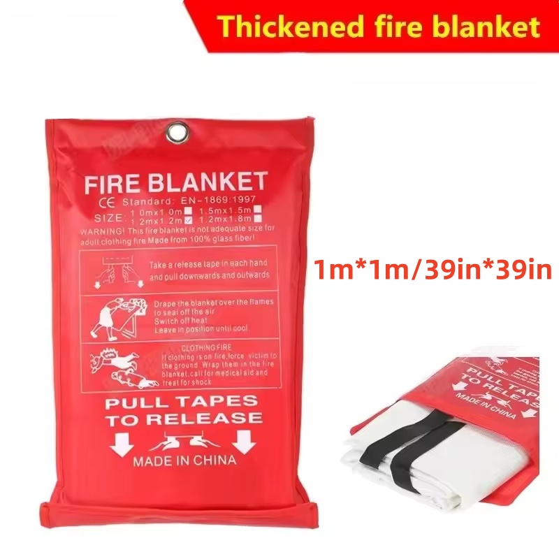 Fire Blanket Kitchen - Огнеупорное одеяло 1х1 м, аварийное, огнестойкое,