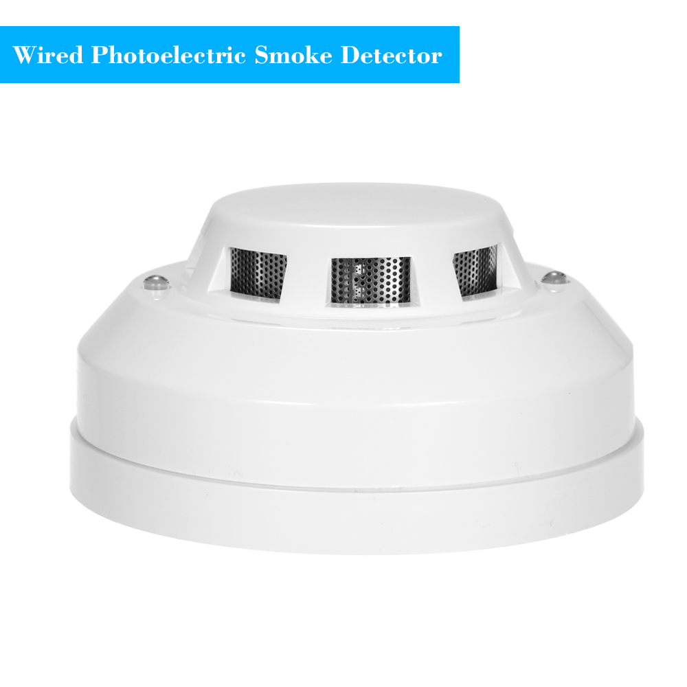 Smoke Detector Interconnected - Проводной фотоэлектрический детектор дыма, высокочувствительный датчик