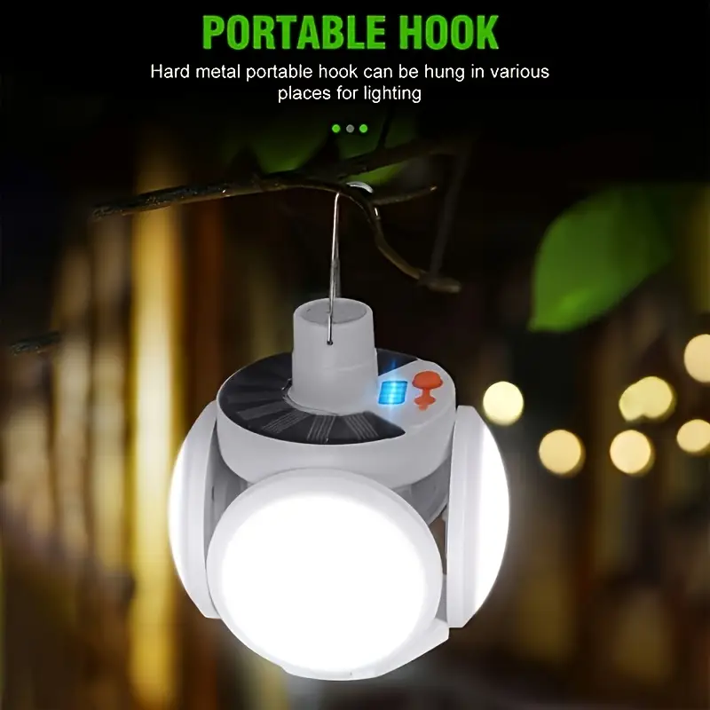 Power Outage Light - 1, складной солнечный светильник с USB-зарядкой,